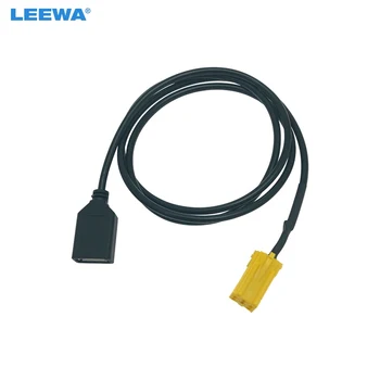 LEEWA Car Audio Radio 6pini AUX Cablu USB de sex Feminin Port de cablu Pentru MINI ISO pentru Fiat Grande Punto Cablu USB Adaptor de #CA6955