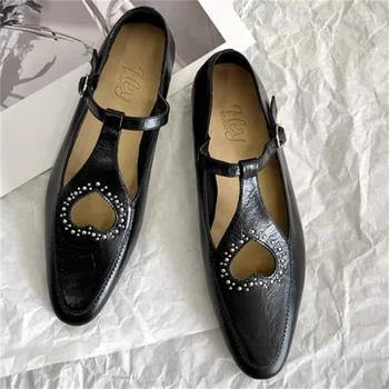 Pantofi de cristal pentru Femei Curele Catarama Zapatos De Mujer Tocuri Joase Diamant Mary Janes Degetele de la picioare Pătrate Doamnelor Fața Curea Chassure Femme