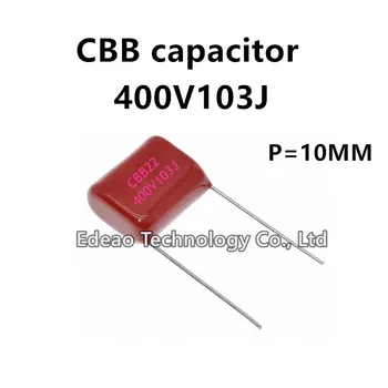 10buc/lot CBB Condensator CBB21 CBB22 400V 103J 0.01 UF 10NF 400V103J 103J400V 103 5% Pas 10MM P=10 P=10MM