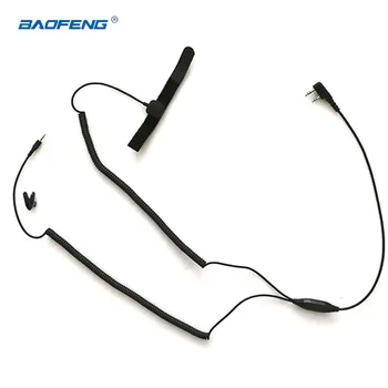 Baofeng 2 Pin K-Tip Impartite Cablu Separat La V3 V6 V8 Casca Bluetooth setul cu Cască Conectați pentru UV-5R UV-82 888S Kenwood TYT Radio