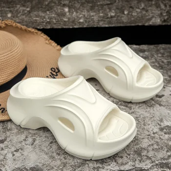 Papuci Femei Platforma Mijlocul Tocuri Casual Confortabile Sandale Pantofi Noi 2024 Vara Rochie De Mers Pe Jos Slide-Uri De Sex Feminin Sandale Flip Flops