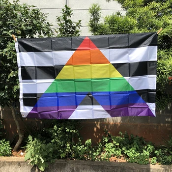 Z-UN singur STEAG Steag curcubeu 90x150cm LGBT pride curcubeu Gay Drept Aliat Pavilion poliester agățat banner pentru decor