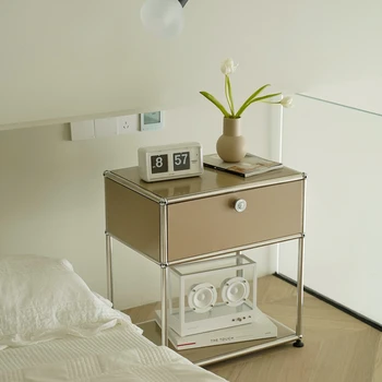 Mid-Vechi Bauhaus Noptieră USM Dormitor Minimalist Modern Uri de Stocare Canapea, Dulap Lateral