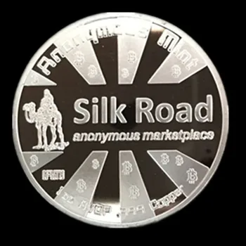 2 buc 2015 nou design silk road piata bitcoin argint alamă American de suveniruri monede