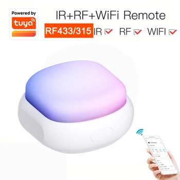 Tuya Inteligent Infraroșu IR+RF Atmosferă de Lumină IRF de Control de la Distanță Aer Condiționat Comuta Wifi Controler de la Distanță Inteligent APP de viață
